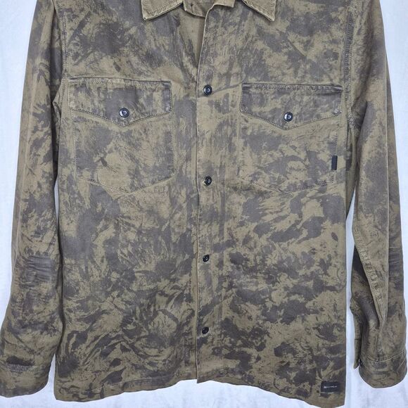 Quiksilver Olive Camo Shirt Jacket Size Medium - Picture 3 of 10